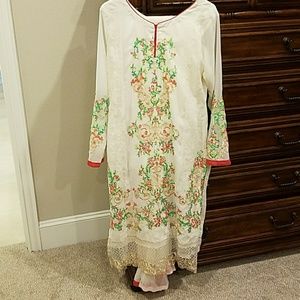 White Salwar suit